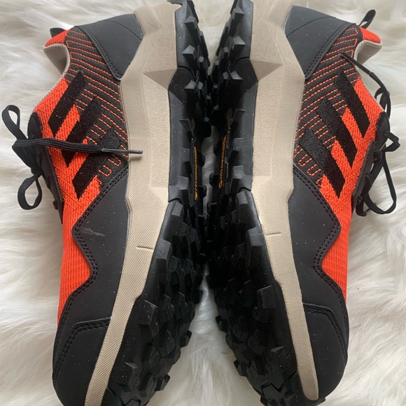 Adidas Terrex Hiking Shoes Orange Black Size 10.5 Mena Cortex Outdoor Running - Picture 3 of 9